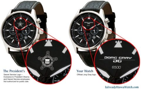 Jorg Gray Secret Service and "civilian" model chronographs.
